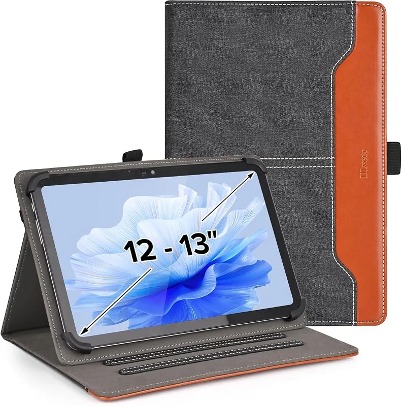 Universellt fodral för surfplatta 12 13 tum, multiview PU-läder — Mobil och surfplatta