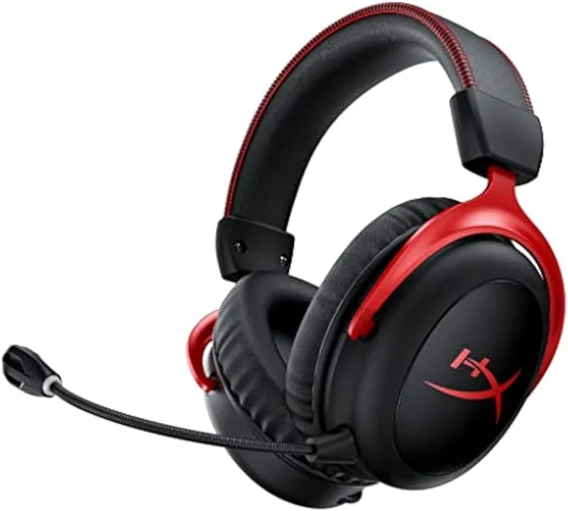 HyperX Cloud II Wireless Headset, Svart, Röd — Hörlurar och ljud