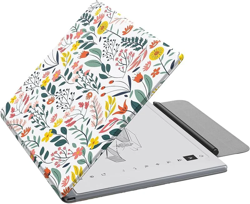 MoKo Case for reMarkable 2 Tablet 10.3" with Pen Holder, Flowers — Mobil och surfplatta
