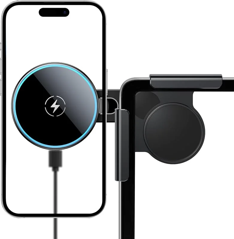Qi2 certifierad 15 W mobiltelefonhållare för Tesla Model 3, Y, X, S MagSafe – bilmagnet med 1 m C-C-kabel, för iPhone 12-17 och MagSafe-skal — Mobil och surfplatta