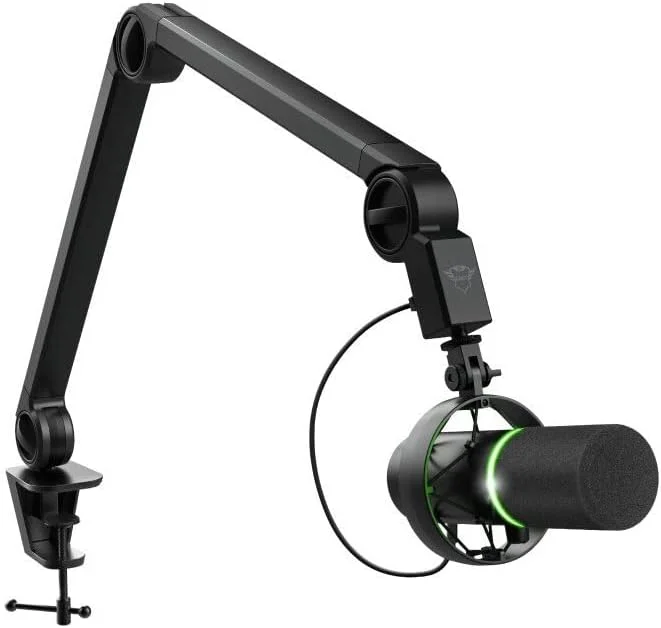 Trust Gaming Microphone GXT 255+ Onyx Professional Streaming Microphone With Arm, Shock Mount, Pop Filter, Cardioid USB Microphone for Podcast, ASMR, Music Recording, Broadcasting [Amazon Exclusive] — Hörlurar och ljud