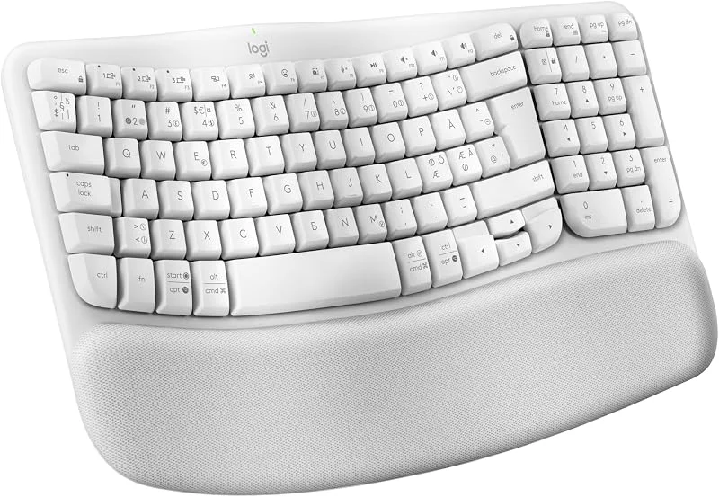 Logitech Wave Keys – trådlöst ergonomiskt tangentbord — Datortillbehör