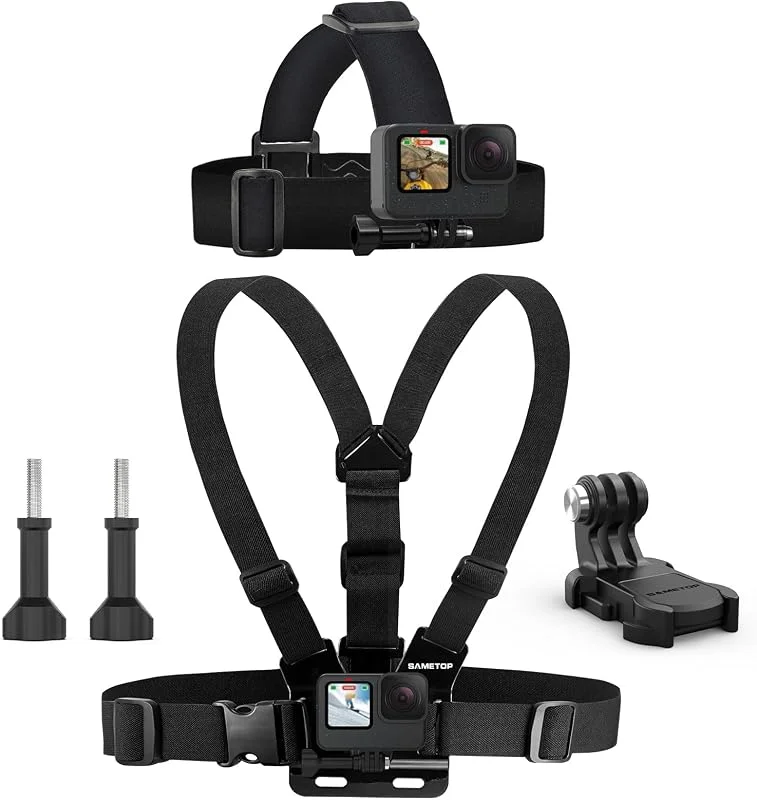 Chesty Mount Bröstsele Huvudband Huvudrem Tillbehör för GoPro — Portabel digital och ljud
