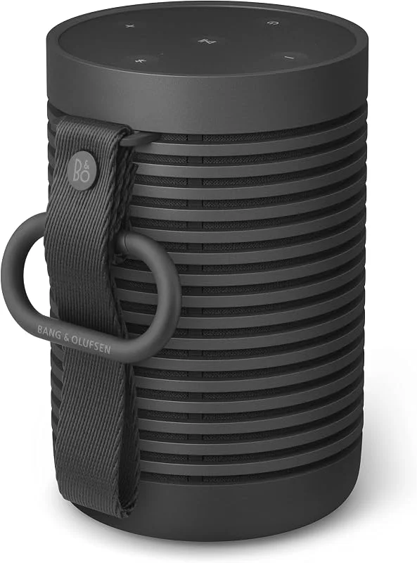 Bang & Olufsen Beosound Explore, bärbar Bluetooth-högtalare, vattentät (IP67), utomhushögtalare för resor, hem och camping, 360-graders ljud, 27 timmars batteritid - Black Anthracite — Hörlurar och ljud
