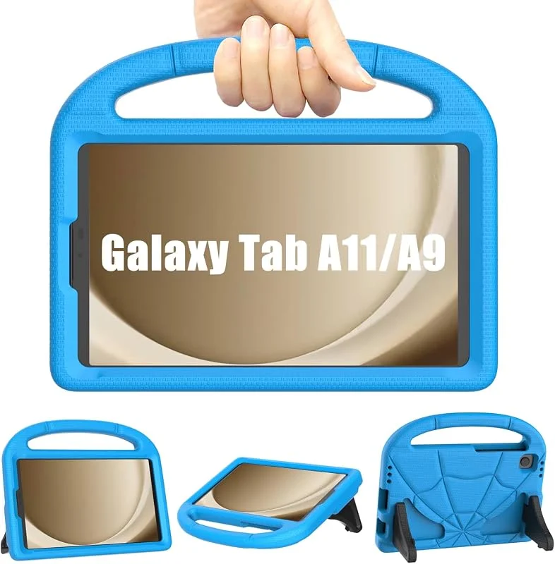 Barnfodral för Samsung Galaxy Tab A11 8, 7 cm 2025, Galaxy Tab A9 8, 7 cm 2023, Patamiyar stötsäkert Samsung A11, A9-tablettfodral med handtag och ställ för Galaxy Tab A11 2025 & Tab A9 2023 & Tab A7 Lite — Mobil och surfplatta