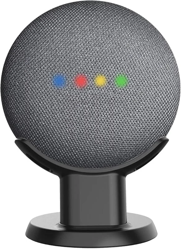 Cozycase Bords- och skrivbordsstativ för Google Home Mini, Nest Mini – skrivbordsstativ monteringshållare för hem mini, förbättrar ljudsynlighet och utseende (svart) — Smarta hem