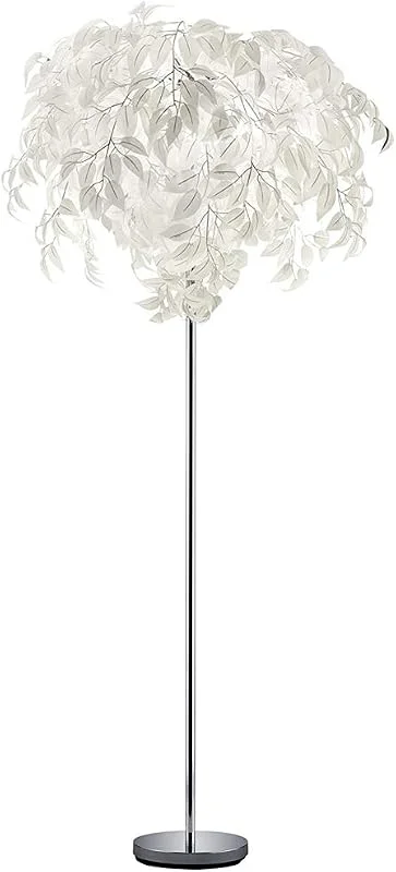 Reality Leuchten R40463001 Leavy Golvlampa, Vit — Smart belysning