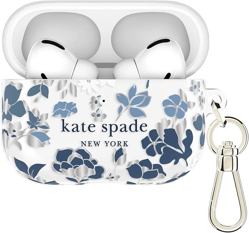 kate spade new york Fodral för AirPods Pro 3, Flowerbed Blue — Mobil och surfplatta