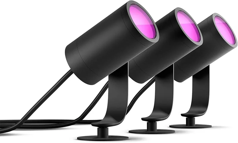 Philips Hue Lily Utomhusspotlight, Baspaket, 3-pack — Smarta hem