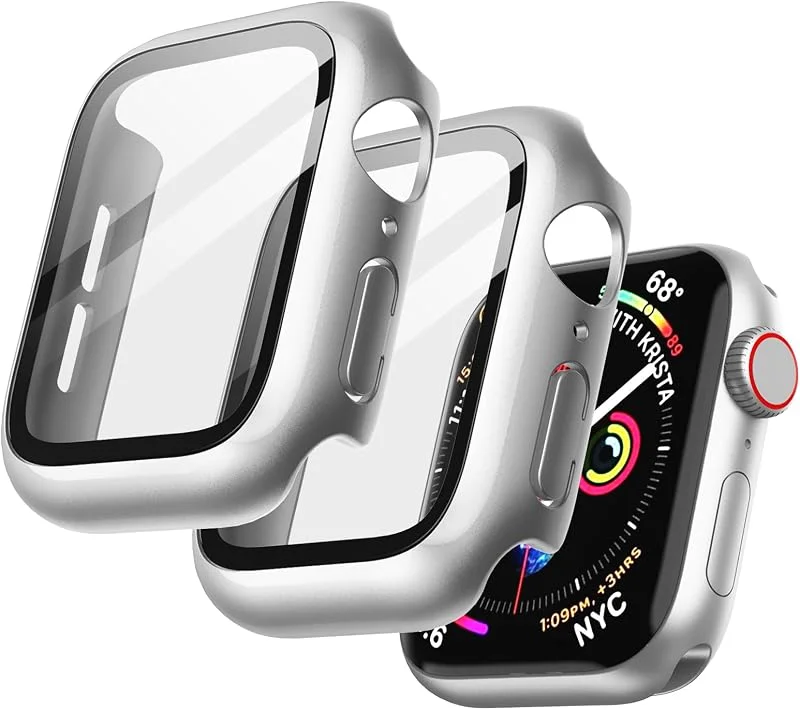 JETech Fodral för Apple Watch SE 3, 2, 1, Series 6, 5, 4 40mm, Silver — Mobil och surfplatta