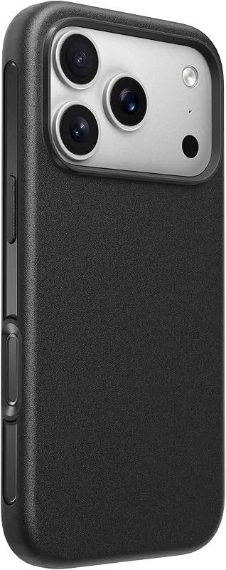 Belkin SheerForce Protect MagSafe-kompatibelt Skal för iPhone 17 Pro med tunn design och ytbehandling som skyddar mot repor - magnetiskt, transparent och stötsäkert skyddsfodral för iPhone - Svart — Mobil och surfplatta