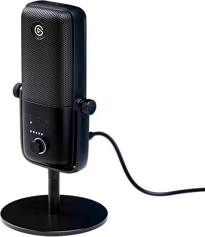 Elgato Wave:3, USB-kondensatormikrofon för streaming — Hörlurar och ljud