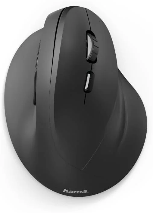 Hama 00182699 Trådlös Ergonomisk Mus, Svart — Datortillbehör