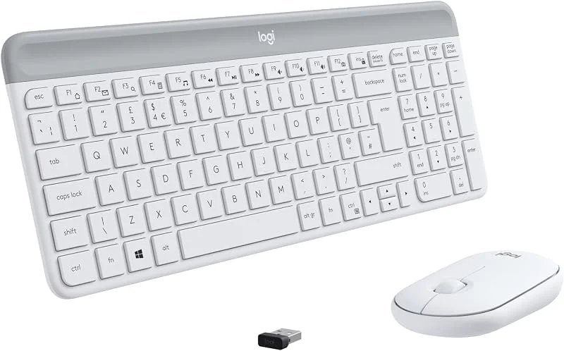 Logitech MK470 Slim Trådlöst tangentbord & Mus Combo - US INT'L QWERTY — Datortillbehör