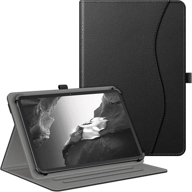 Fintie Tablet universalfodral för DOOGEE U12, T36, T20, T40PRO, 0dea 12 tum, Blackview Mega 8, DOOGEE U13, TECLAST T65 MAX, SVITOO 13 tum, multivinkel fodral universal för 12–13 tum surfplatta, svart — Mobil och surfplatta