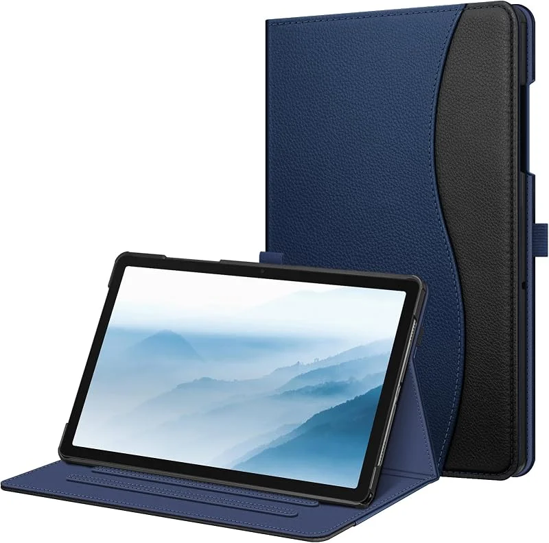 Fintie fodral för Samsung Galaxy Tab A9 Plus, A9+ 5G 11 tum 2023 modell (SM-X210, X216, X218), flervinklad visning smart stativ bakskydd med ficka automatisk uppvakning, sömn, blå — Mobil och surfplatta
