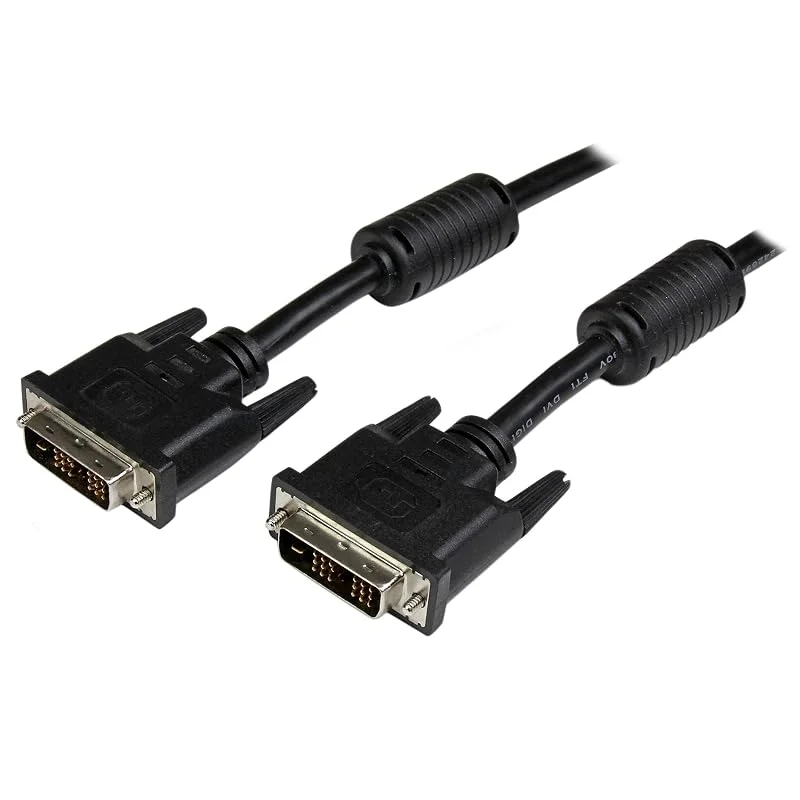 StarTech.com 2 m DVI-D enkel länkkabel, M, st, DVI skärmkabel, 1920 x 1200, DVI-anslutningskabel, anslutningskabel svart — Datortillbehör