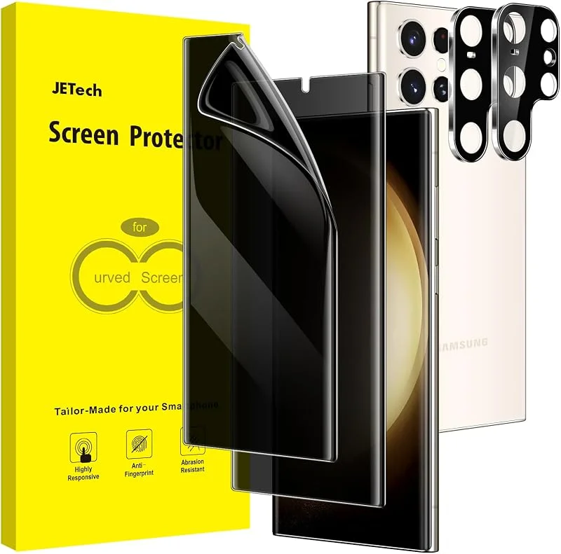 JETech TPU Privacy Skärmskydd för Samsung Galaxy S23 Ultra, 2+2-Pack — Mobil och surfplatta