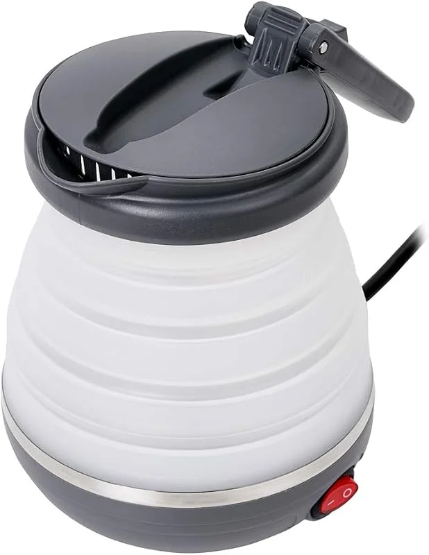 ADLER AD1279 Vikbar vattenkokare, Vit, Grå, 0.6 l — Kök & Hushåll