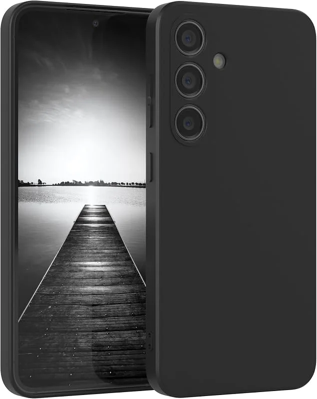 EAZY CASE Silikonfodral kompatibelt med Galaxy S24 i Svart — Mobil och surfplatta