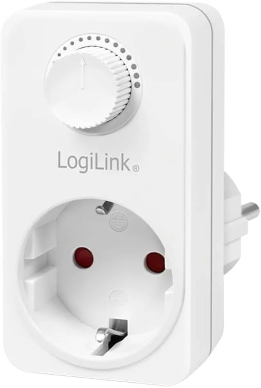 LogiLink uttagsadapter Med dimmer Vit — Smarta hem