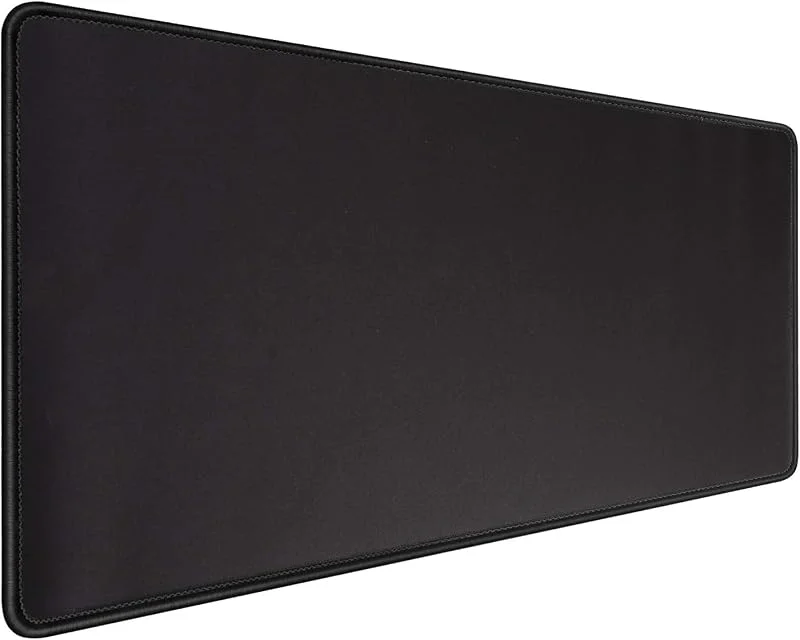 Gaming musmatta, (800 x 300 mm) stor musmatta med halkfri gummibas för hem, kontor, spelare (80 x 30 svart) — Datortillbehör