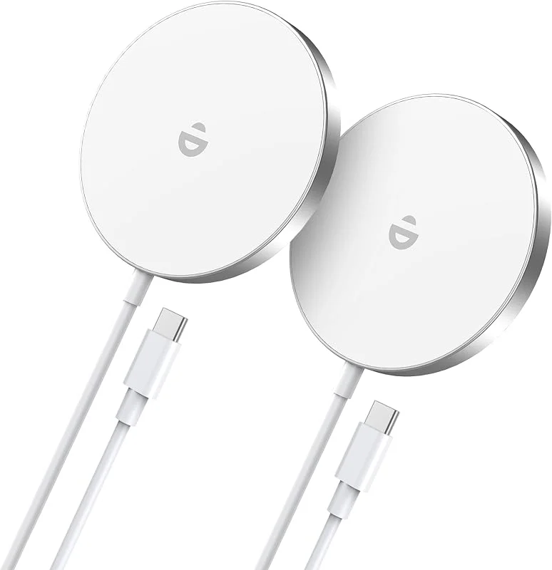 2 pack 15 W trådlös laddare, magnetisk trådlös laddare, trådlös laddare för iPhone 17 16 15 14 13 12 Pro MAX, Air, Plus, Pro-serien — Mobil och surfplatta