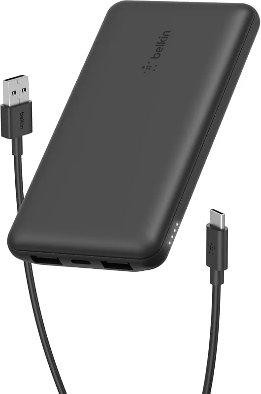 Belkin BoostCharge Powerbank på 10 000 mAh med USB-C och USB-A - Svart — Mobil och surfplatta