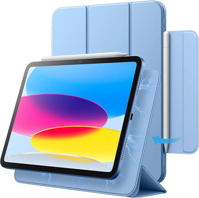 JETech Magnetiskt Fodral för iPad (A16) 11:e, 10:e Gen., Blå — Mobil och surfplatta