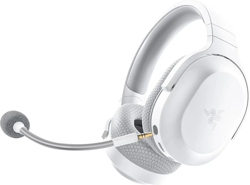 Razer Barracuda X - Trådlöst multiplattformsheadset för spel och mobil (SmartSwitch Dual Wireless, ergonomisk, TriForce 40mm, kardioidmikrofon, kontroller på headsetet, 50 timmars) Mercury — Hörlurar och ljud