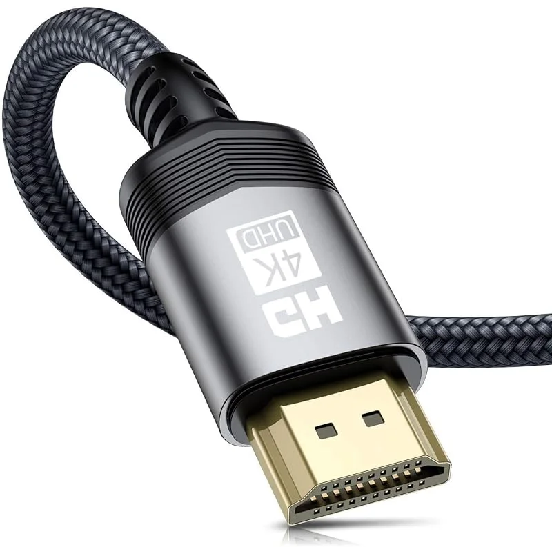 4K HDMI Kabel 7m, HDMI 2.0-kabel med höghastighets 4K@60Hz 18Gbps flätad nylonkabel, guldpläterade kontakter med Ethernet ljudreturkanal, kompatibel med video UHD 2160p, HD 1082p, Xbox — TV och streaming