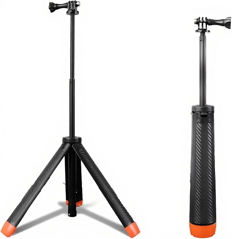 Flytande Selfie Stick för Action 5 Pro 4 3 X4 X3 Ace Pro 2 Actionkameror, 4 i 1 Undervattens Vattentät Selfie Stick Stativ Utdragbar Flytande Selfie Stick för Vattensporter — Mobil och surfplatta