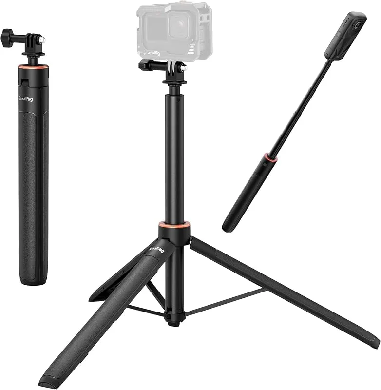 SMALLRIG 59" Selfie Stick Tripod for GoPro for DJI for Insta360-VT-08-5284 — Mobil och surfplatta