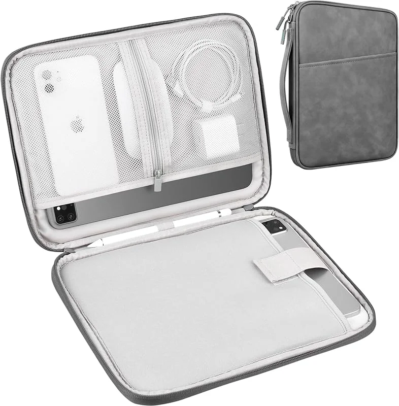 Lacdo Tablet Sleeve Surfplattor för 13 tum New iPad Air M4 M3 M2 2026-2024, 13" iPad Pro M5 M4, 12.9" iPad Pro 6 5 4 3 2021-2018 med Magic Keyboard och Smart Keyboard Folio, Surface Pro 10, Mörkgrå — Mobil och surfplatta