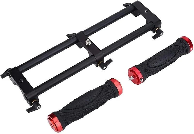 【Julklapp】Dubbel handdle kamera gimbal, bärbart praktiskt dubbelt grepp förlängare handtag gimbal stabilisator rigg tillbehör för Feiyu — Portabel digital och ljud