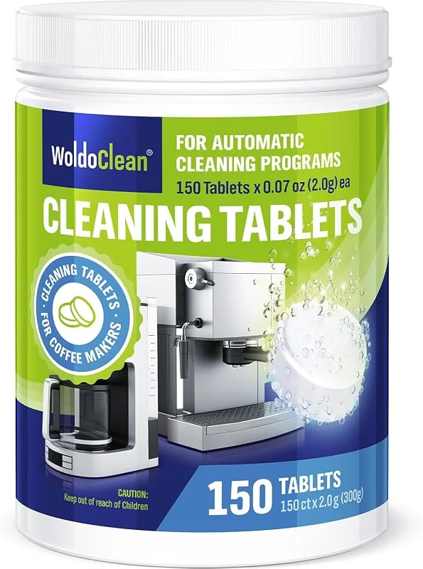 WoldoClean Rengöringstabletter till Kaffemaskin - 150 Stycken Fettlösare — Kök & Hushåll