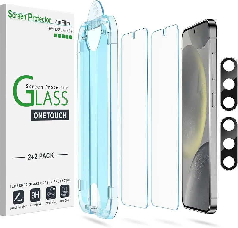 amFilm OneTouch-Skärmskydd för Samsung Galaxy S24 5G, 2-pack — Mobil och surfplatta