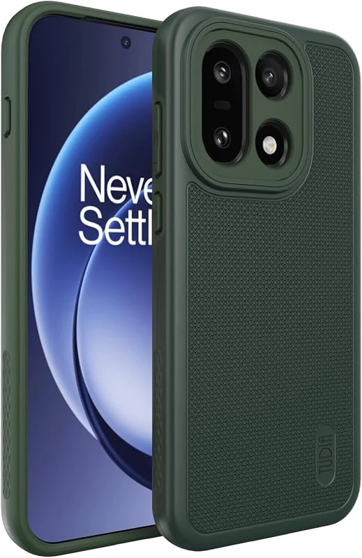 TUDIA MergeGrip [Militärklass] för OnePlus 15 5G fodral (2025) – [Falltestad] dubbelt lager stötsäker robust slitstark skyddande telefonfodral skydd (ljusgrön) — Mobil och surfplatta