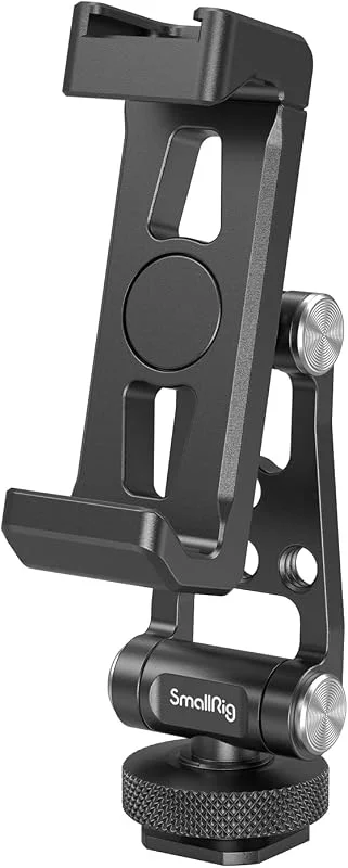 SMALLRIG Universal Metal Phone Support with Cold Shoe Mount for Camera-4382 — Mobil och surfplatta