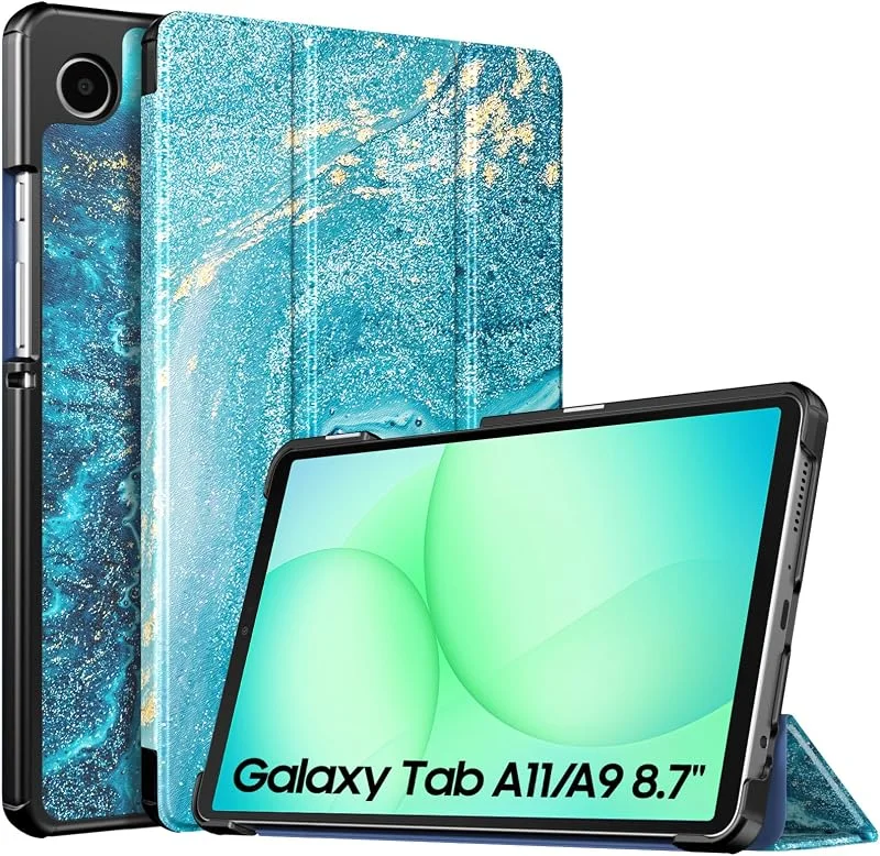 TiMOVO Fodral för Galaxy Tab A11, A9 8, 7 tum, Gilding Texture — Mobil och surfplatta