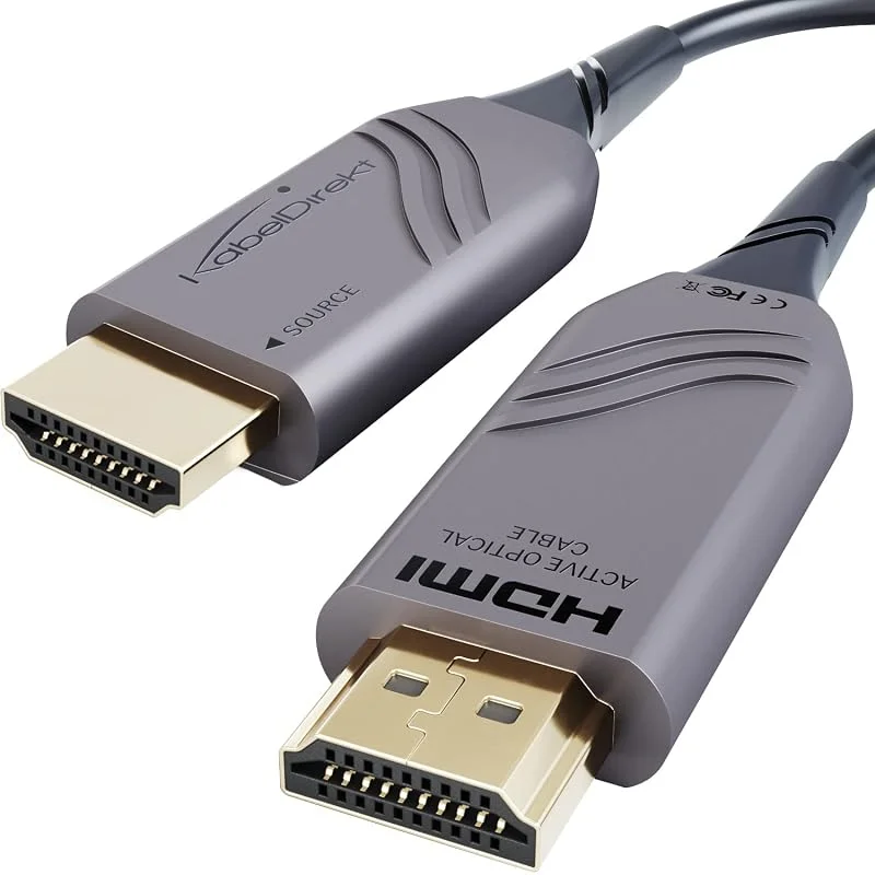 KabelDirekt – optisk 8K HDMI 2.1b-kabel – 10m – certifierad — Laddning och kablar