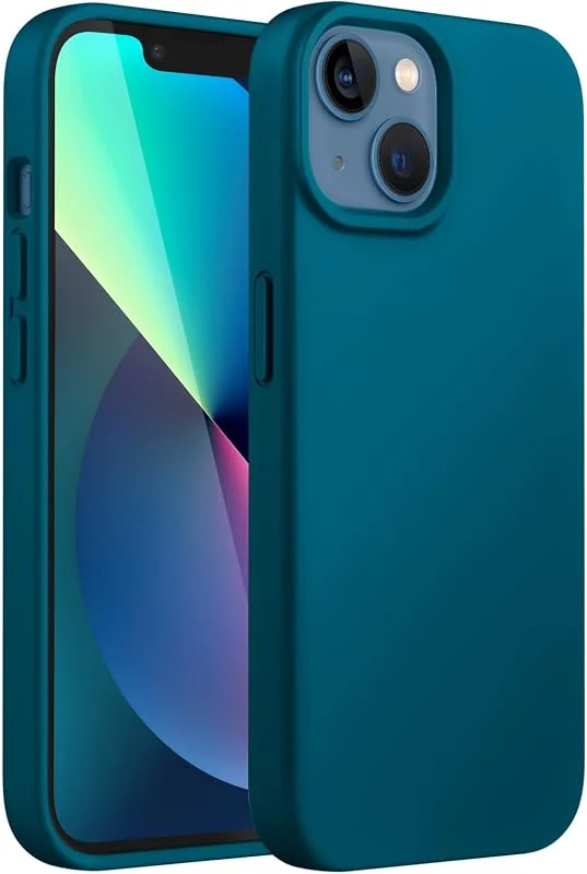 JETech Silikonskal för iPhone 13, Blågrön — Mobil och surfplatta
