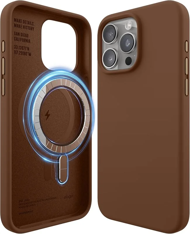 elago Magnetiskt Silikonfodral för iPhone 15 Pro Max — Mobil och surfplatta