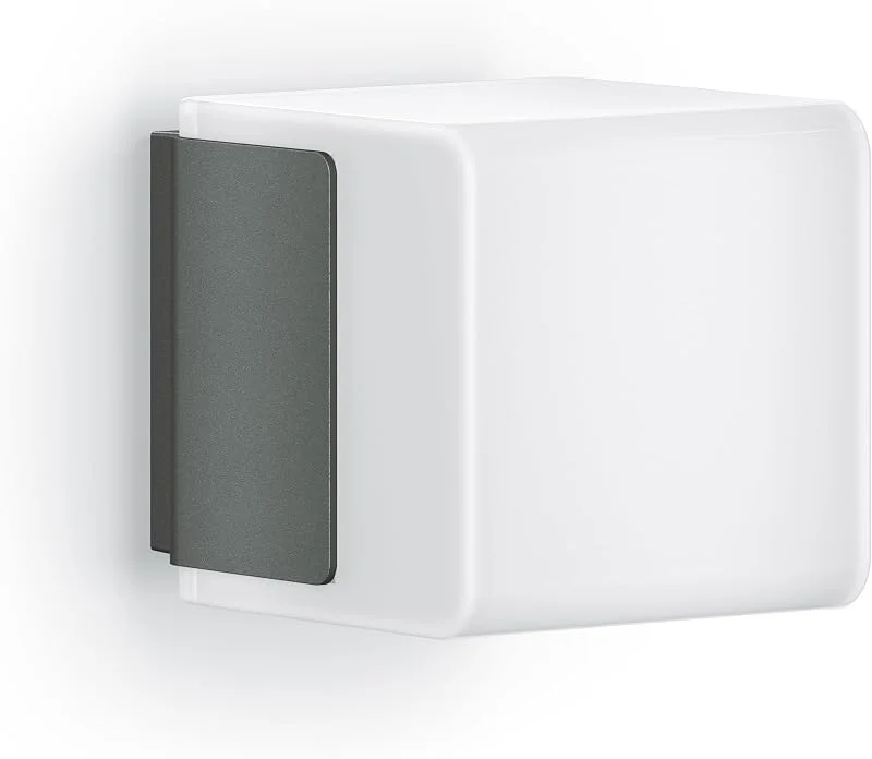 STEINEL Cube-utomhusbelysning med sensor L 835 SC, antracit — Smart belysning