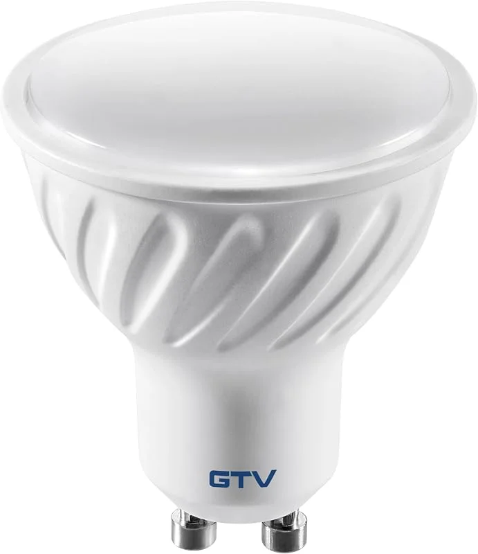 GTV Glödlampa LED GU10, 5, 6 W motsvarande 36 W, 410 lm, 3 000 K, bred vinkel 120, ej dimbar, modell LD-PC6010-30, vit — Smart belysning