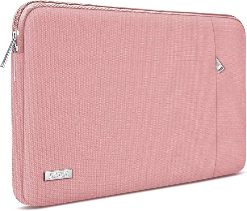 TECOOL Laptopfodral, 15, 6, 16 tum, fodral för 15, 6-tums HP, Dell, Lenovo, Acer, Asus Chromebook, Samsung, Notebook, 16 tum Macbook Pro M2, M1 2023, vattentåligt skyddsfodral, laptopväska, 15 tum (rosa) — Datortillbehör