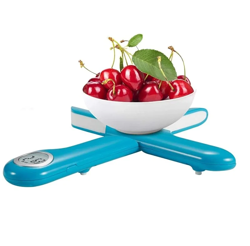 CAMRY Digital hopfällbar köksvåg, 5 kg, 11 lb, blå — Kök & Hushåll