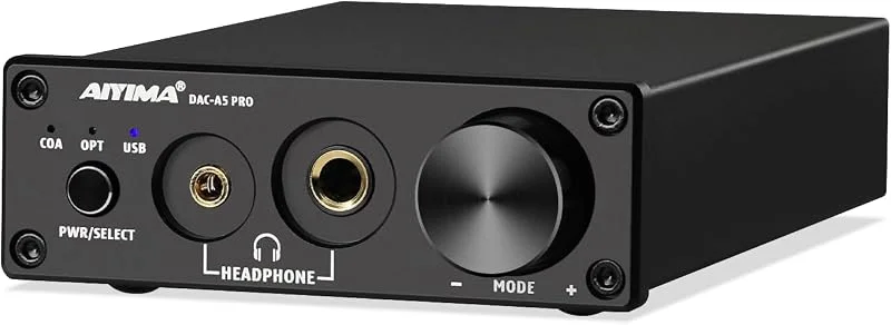 Aiyima DAC A5 PRO Mini Headphone Amplifier HiFi USB DAC Decoder Audio 24bit 192KHz Mini Stereo Decoder med DC12V — Hörlurar och ljud