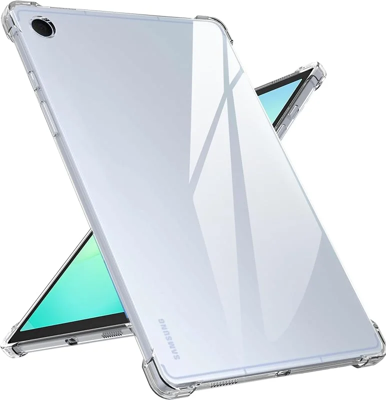 fodral till Samsung Galaxy Tab A11 8, 7 tum 2025, avancerat airbag droppskydd, flexibel silikon TPU stötsäker anti-repor, anti-gulning, slimmad passform fodral Samsung Tab A11 surfplatta fodral — Mobil och surfplatta