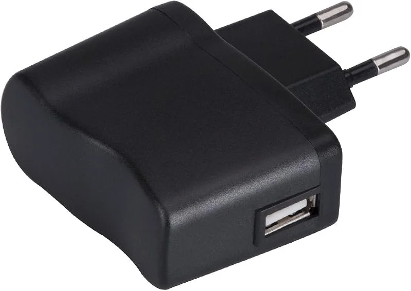 AGPTEK MP3-spelare 5V, 500mA Strömadapter USB-laddare för MP3 MP4-spelare Diktafon Trådlösa sporthörlurar och armband Svart — Portabel digital och ljud
